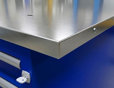 Ombra OWB-0214 Столешница оцинкованная для верстака с одной тумбой, 1390х686 мм OWB-0214